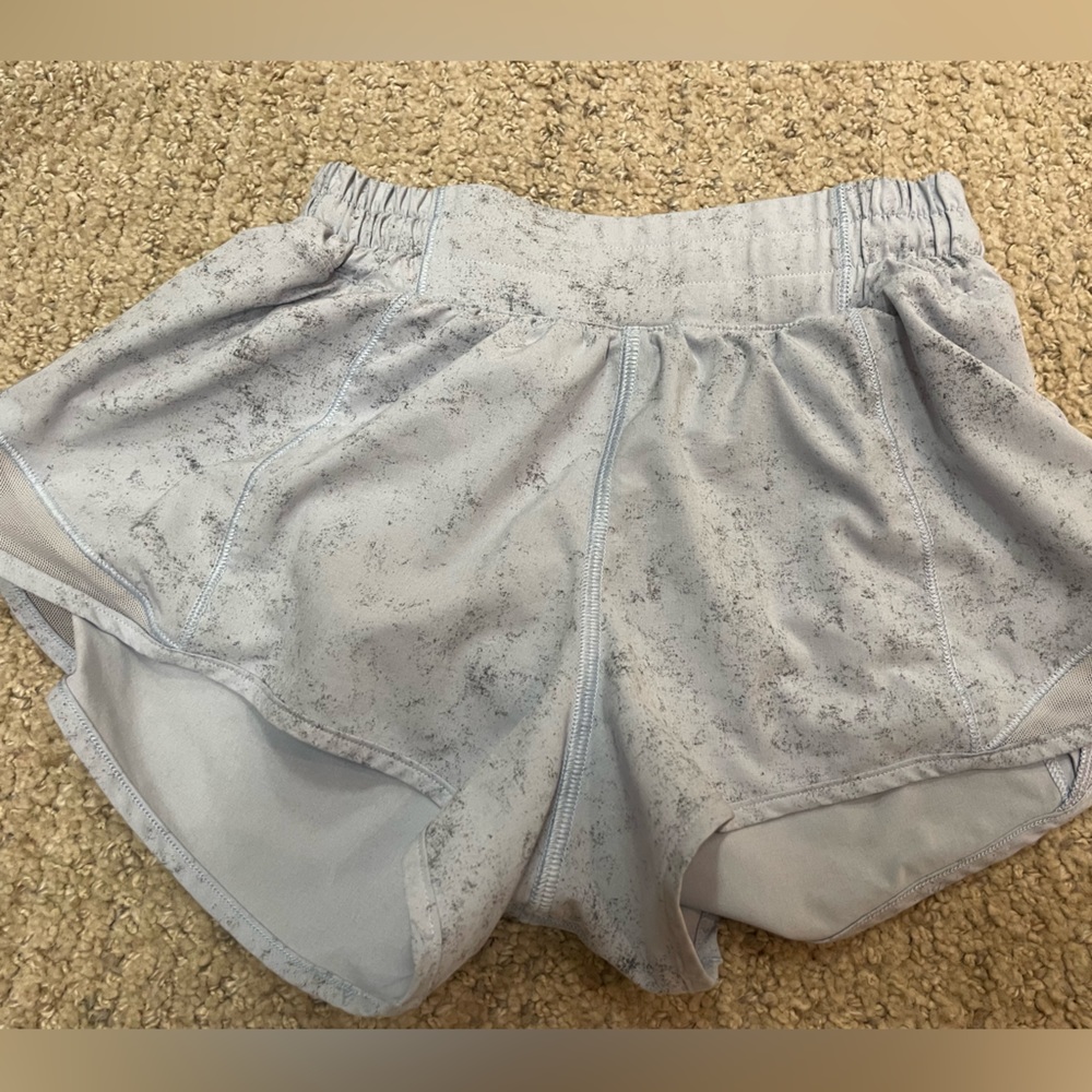 Lululemon light blue granite shorts 2.5